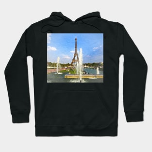 The Eiffel Tower and Fountains Hoodie